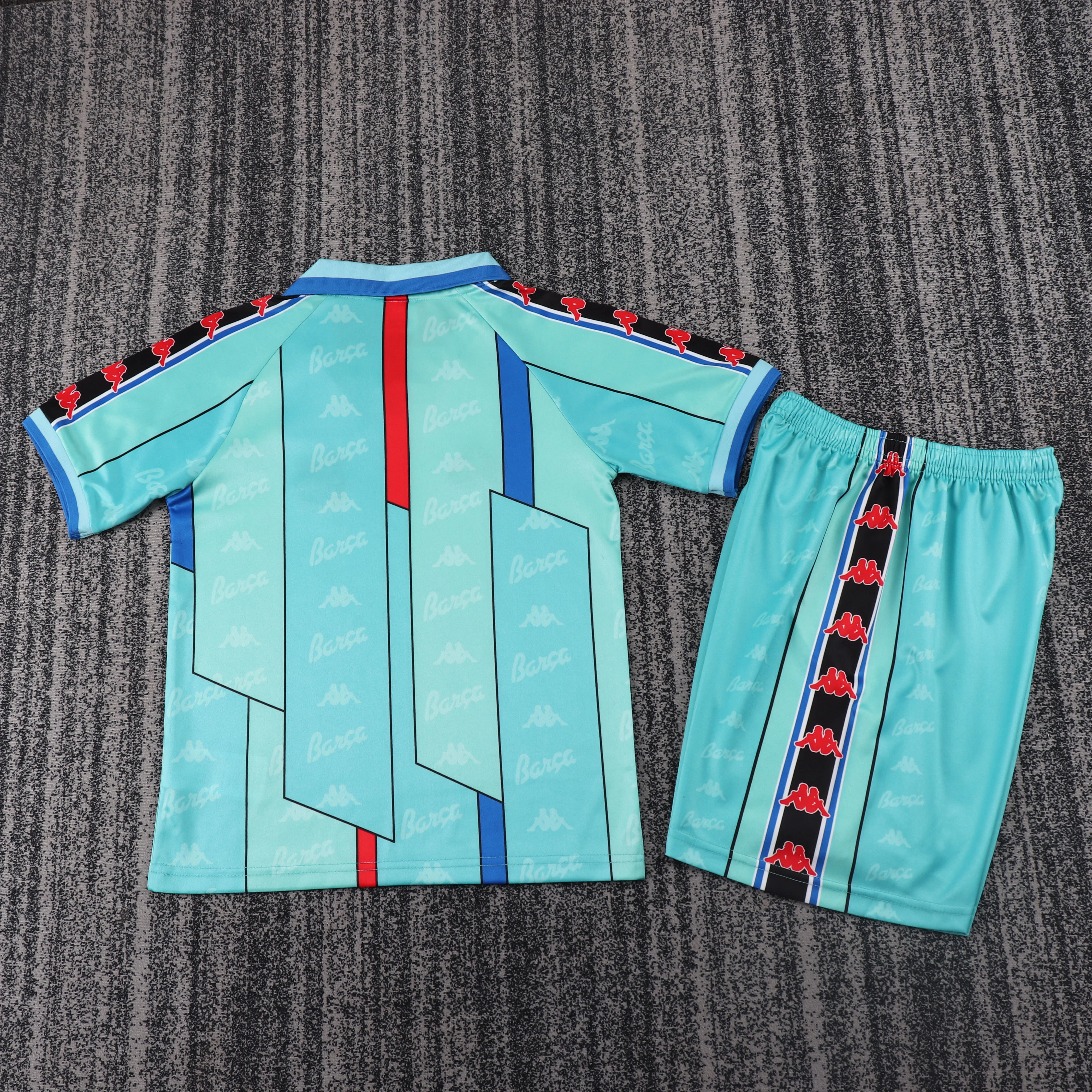 1996-97 Barcelona Away Retro Shirt - Kids Sizes view 2