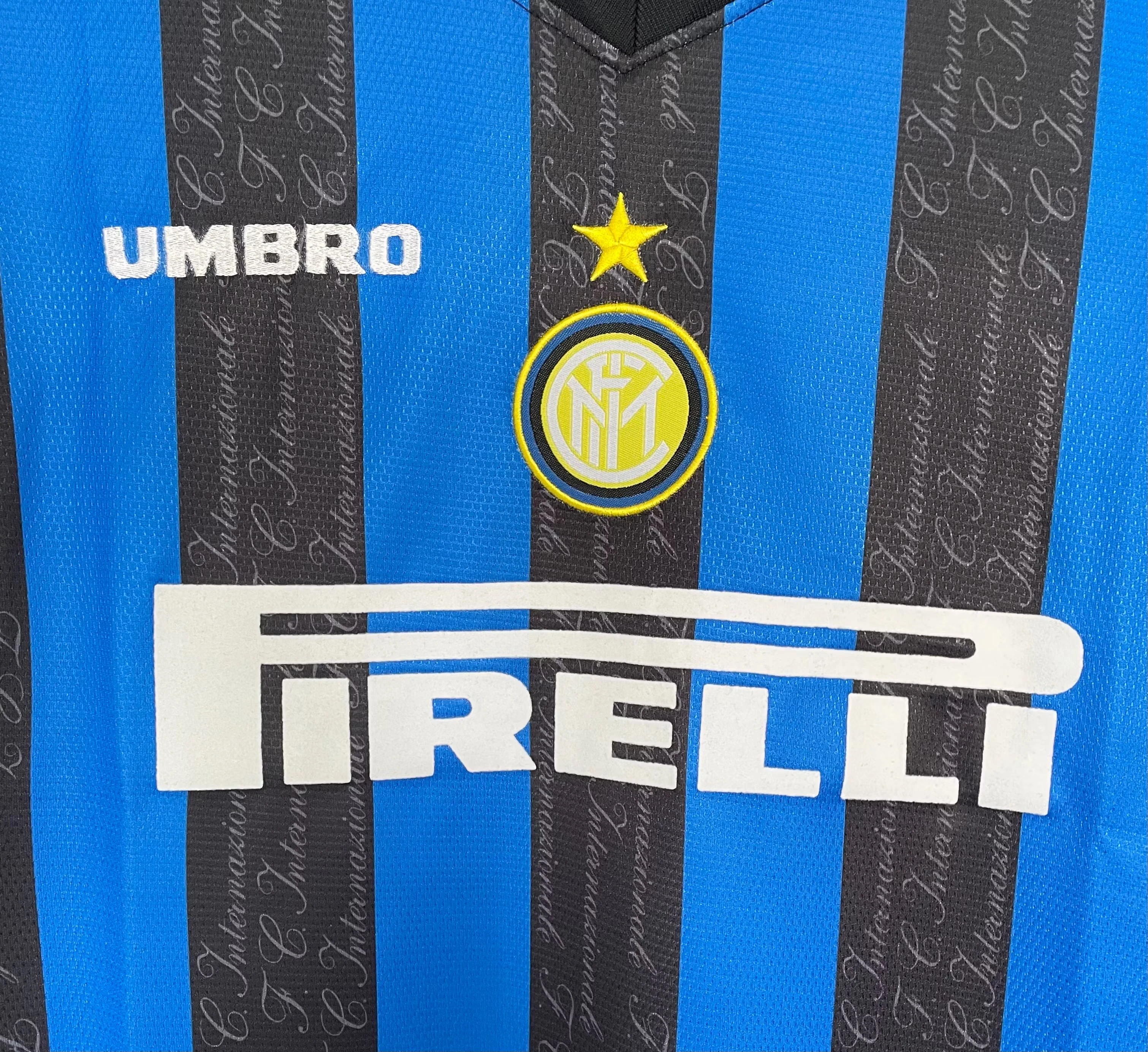 1997-98 Inter Milan Home Long Sleeve Retro Jersey view 5