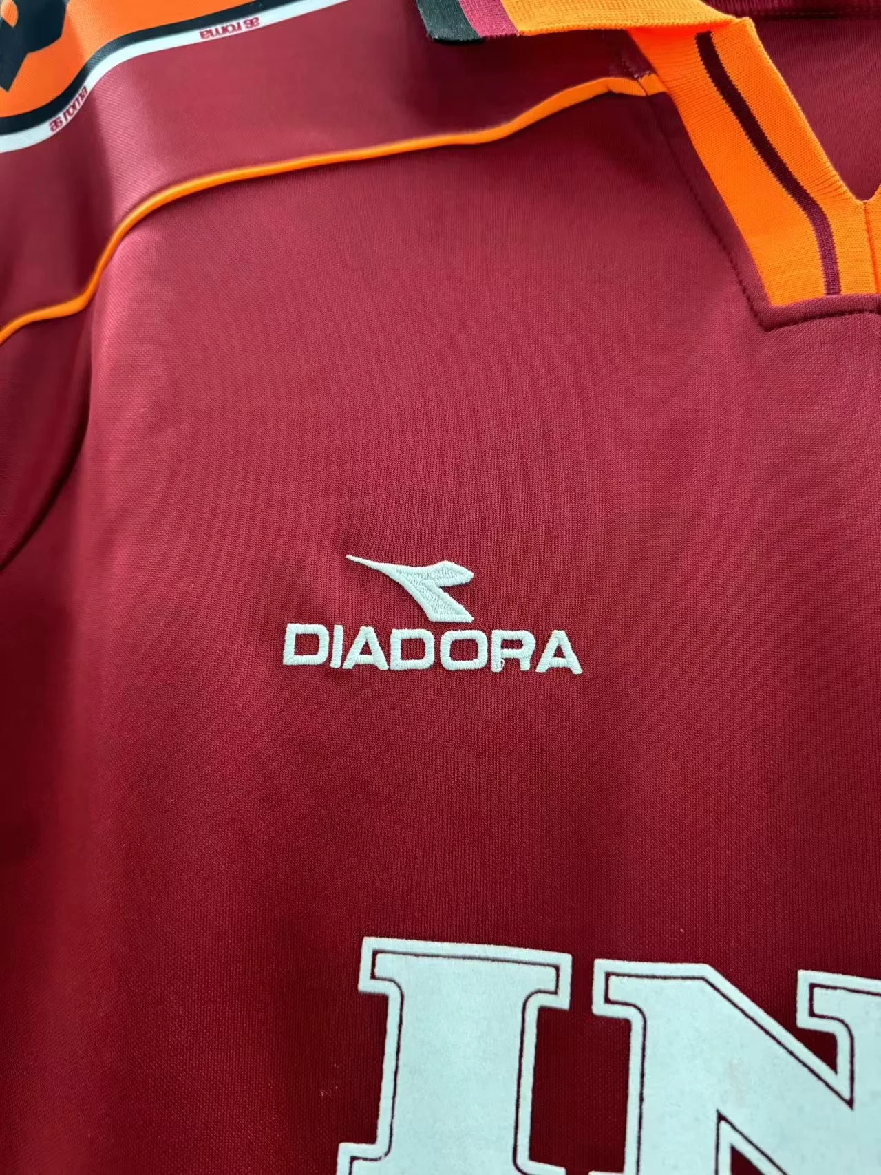 1998-99 Roma Home Retro Jersey view 6