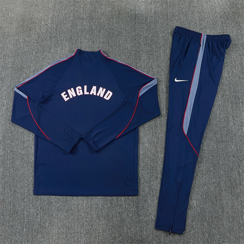 2026-27 England Royal Blue Half-Zip Training Jersey view 16