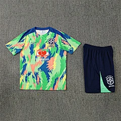 2025-26 Brazil Teal Short Sleeve Training Jersey view 16