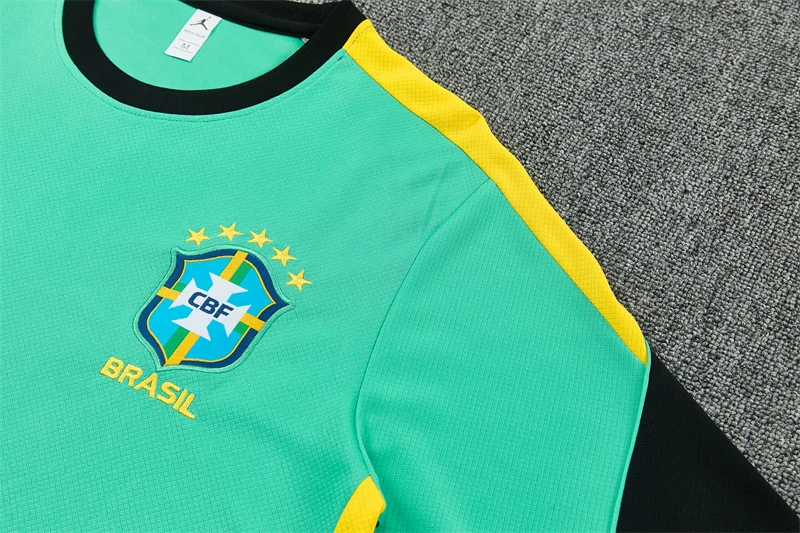 2026-27 Brazil Jordan Light Green Short-Sleeve Training Jersey view 6