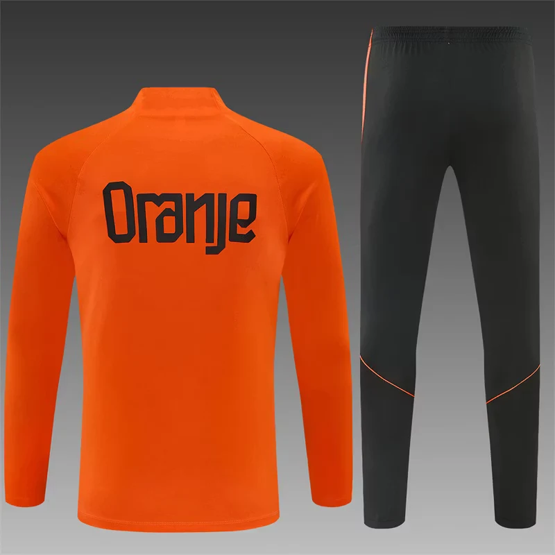 2026-27 Netherlands Royal Orange Half-Zip Training Jersey view 2