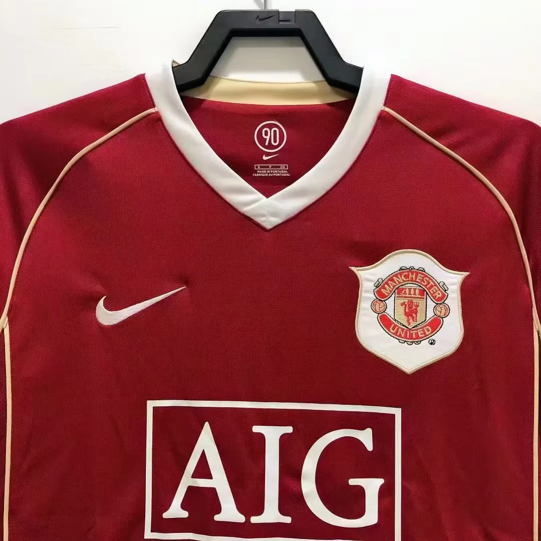 2006-07 Manchester United Home Long Sleeve Retro Shirt view 7