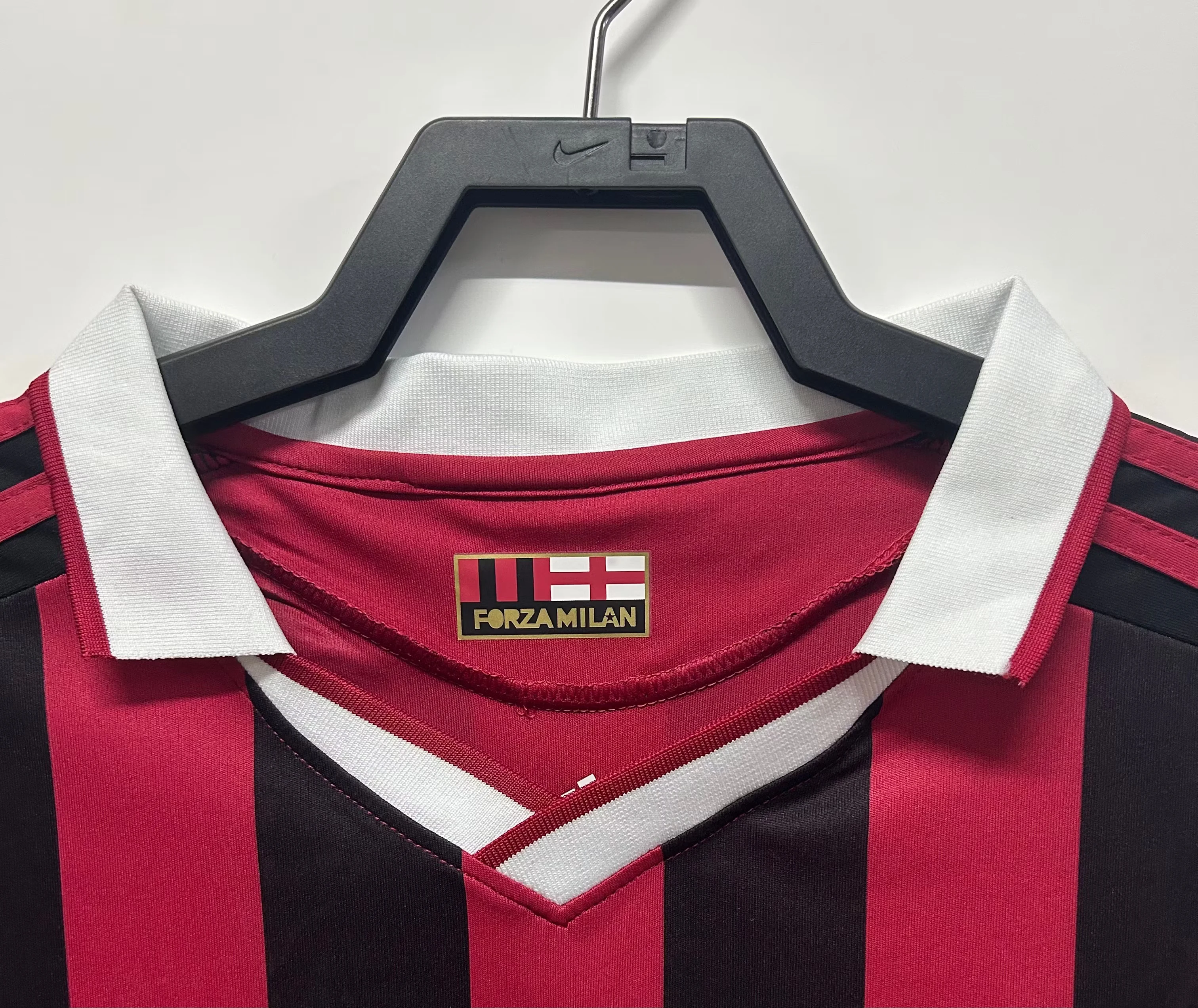 2009-10AC Home Long Sleeve Retro Jersey view 9