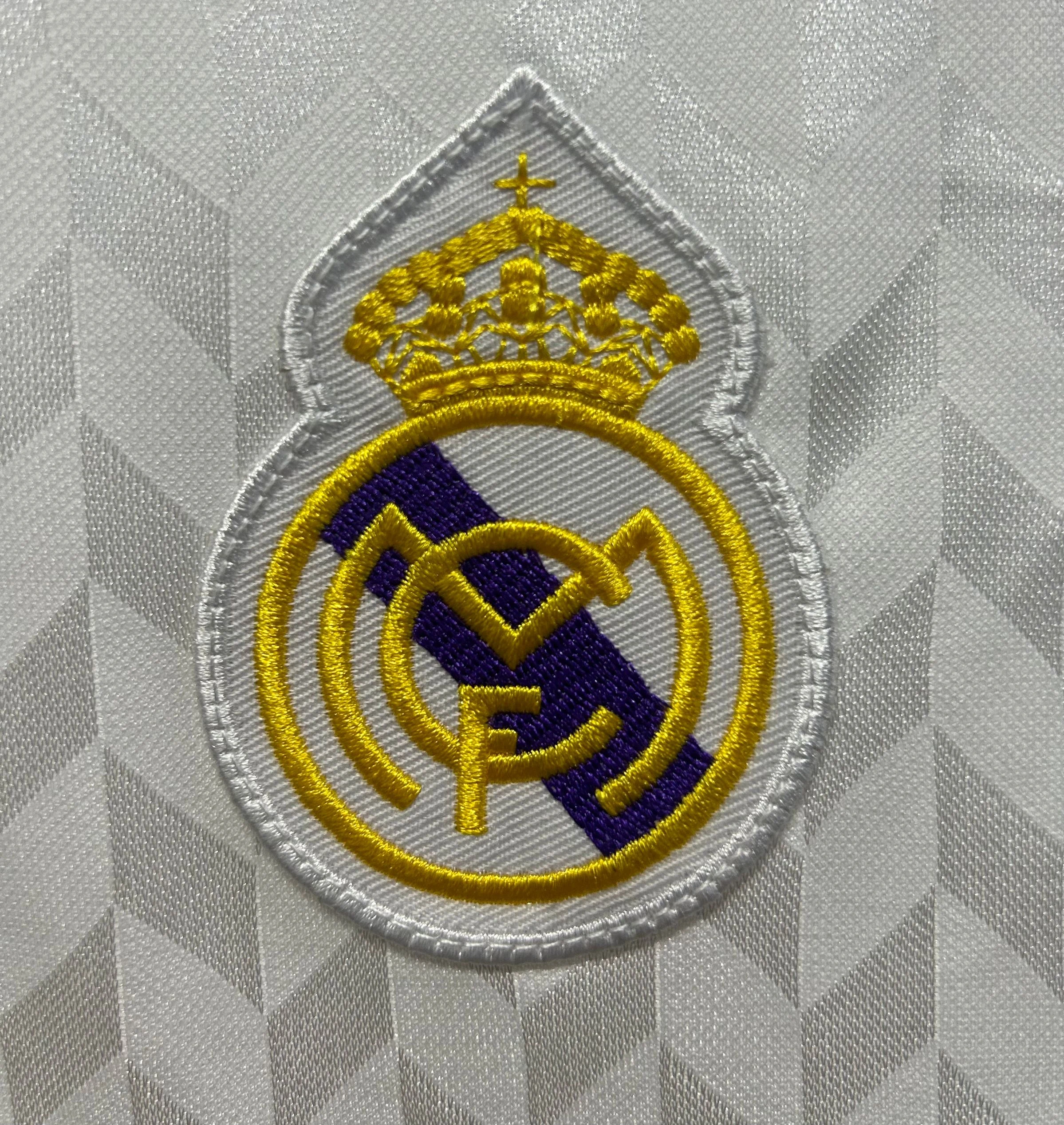 1986-87 Real Madrid Home Retro Jersey view 5
