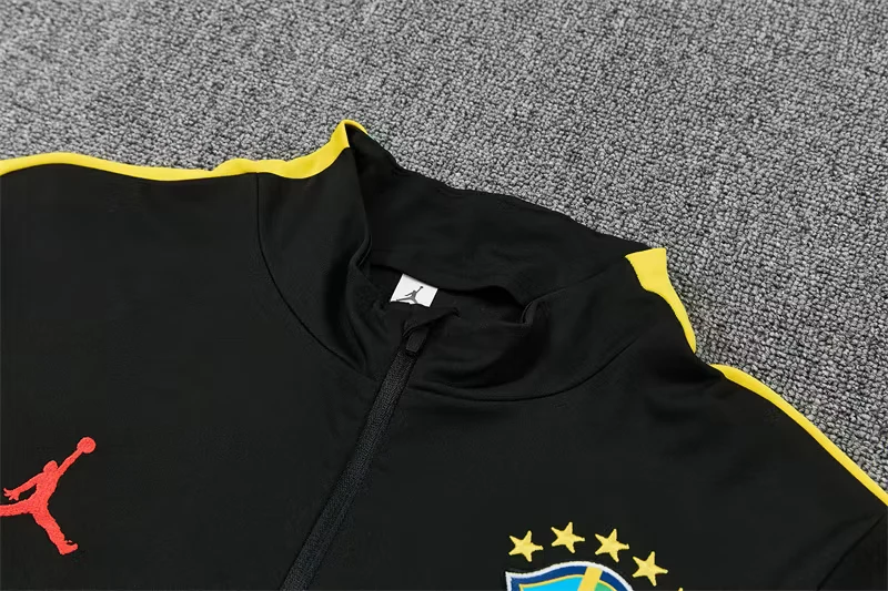 2026-27 Brazil Black Half-Zip Training Jersey view 5
