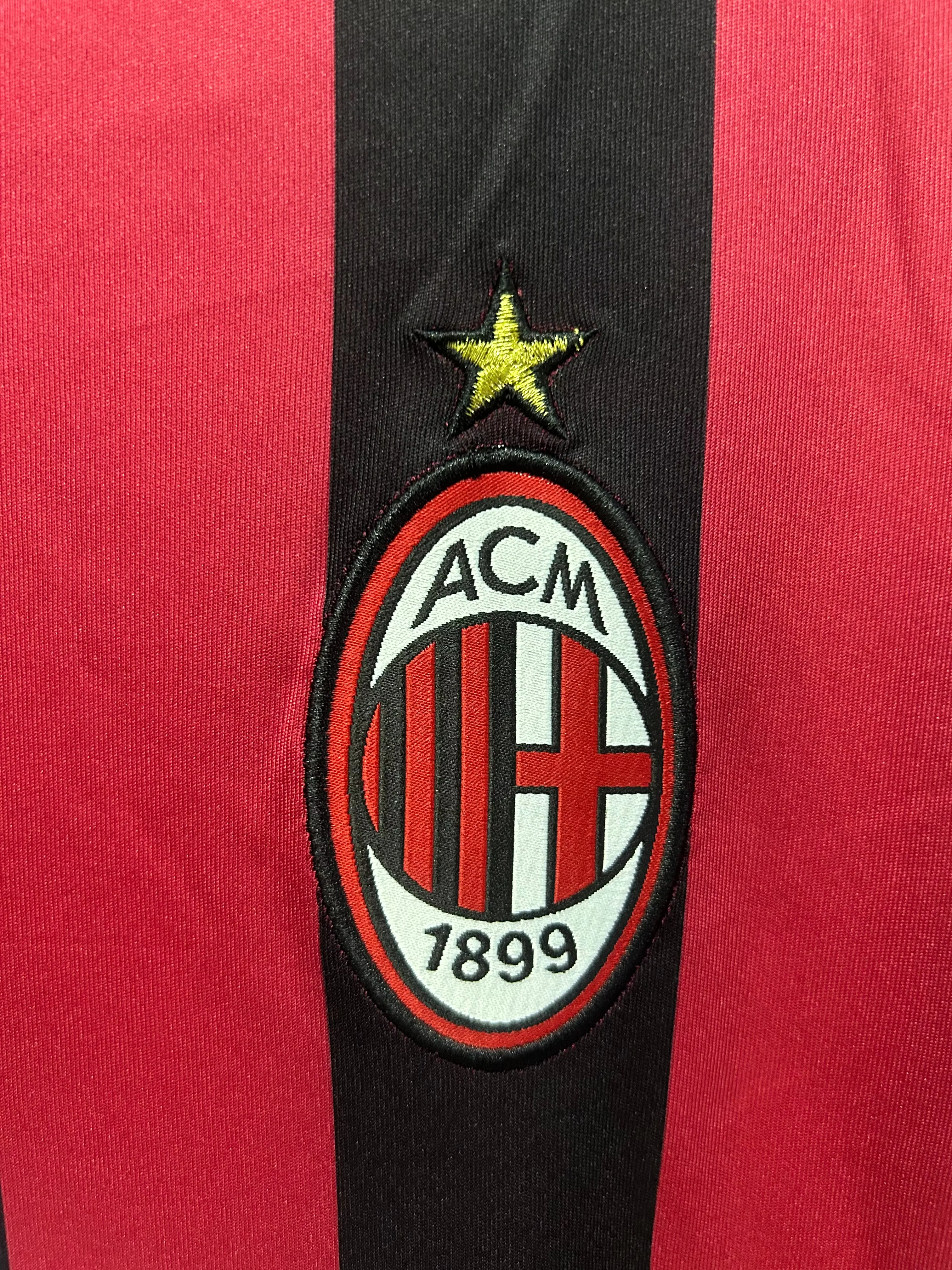 2009-10AC Home Long Sleeve Retro Jersey view 8