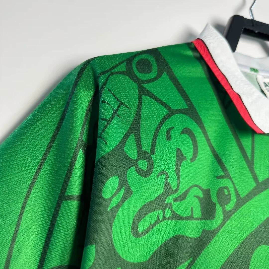 1998 Mexico Home Jacquard Retro Jersey view 8