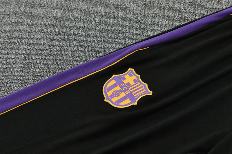 2026-27 Barcelona Red and Light Grey Half-Zip Training Jersey view 7