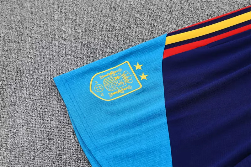 2026-27 Spain Royal Blue Short-Sleeve Training Jersey (Two Stars) view 6