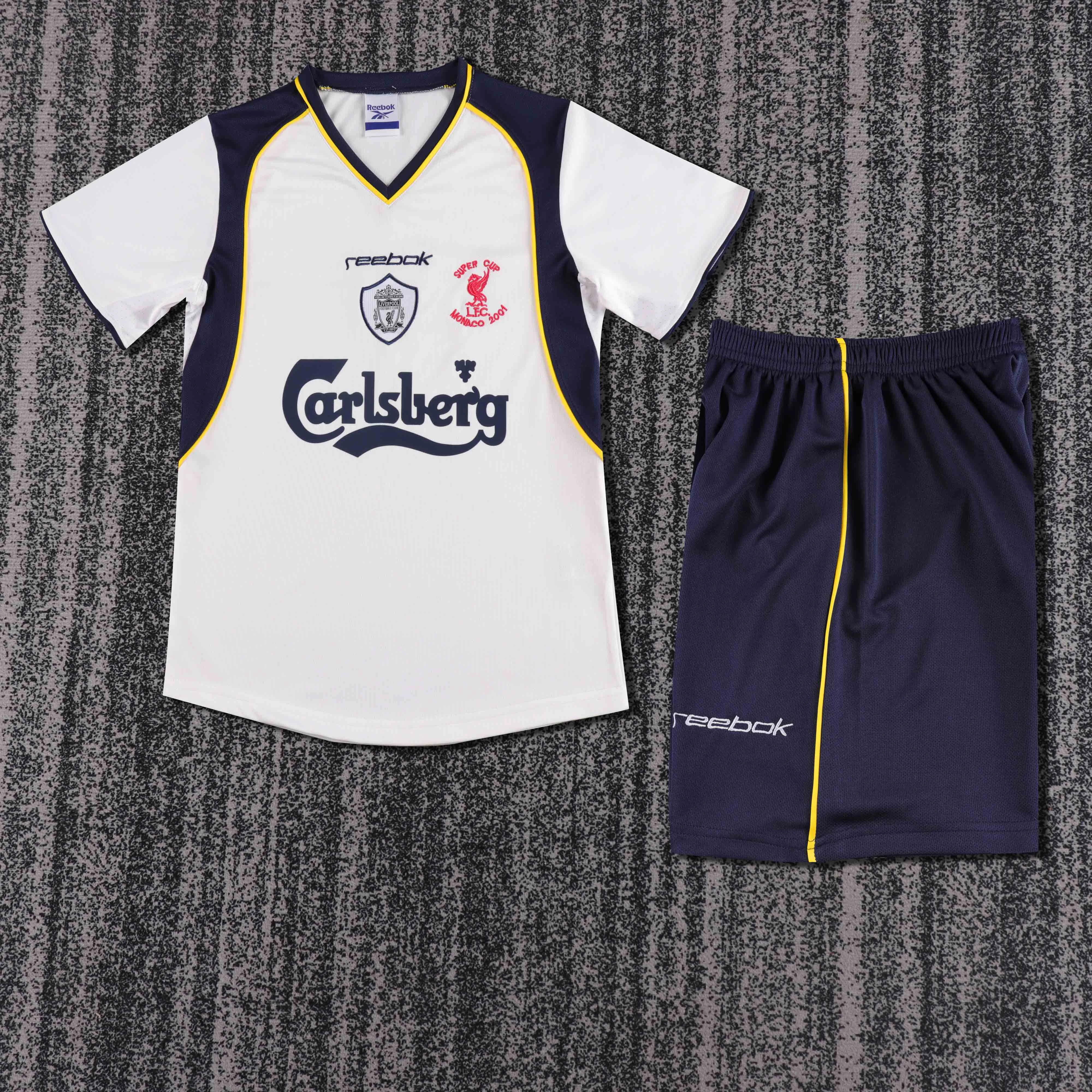 2001-02 Liverpool Away Retro Shirt - Kids
