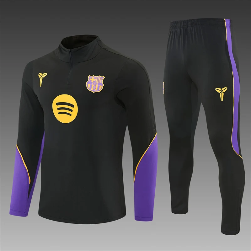 2026-27 Barcelona Black Half-Zip Training Jersey