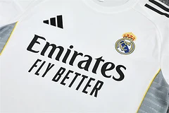 2025-26 Real Madrid White Short Sleeve Training Jersey view 9