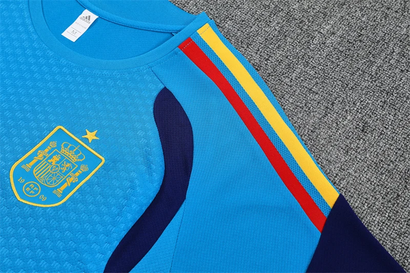 2026-27 Spain Lake Blue Short-Sleeve Training Jersey view 5