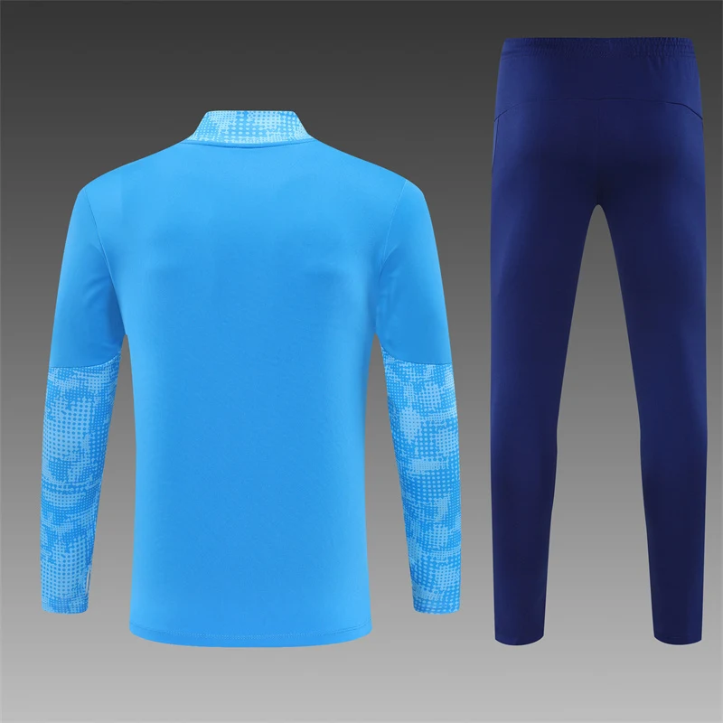 2025-26 Manchester City Light Blue Half-Zip Training Jersey view 2