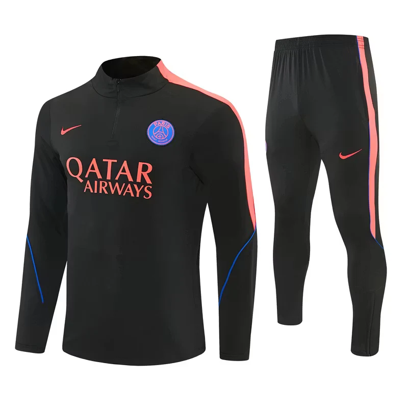 2026-27 Paris Black Half-Zip Training Jersey view 18