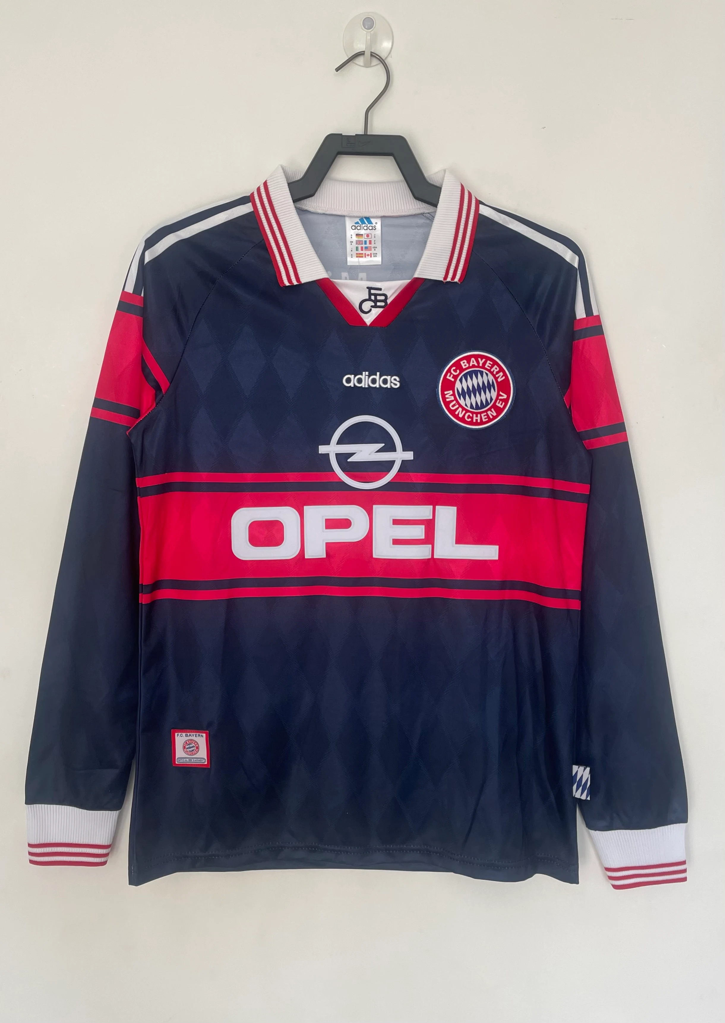1997-99 Bayern Munich Home Long Sleeve Retro Jersey