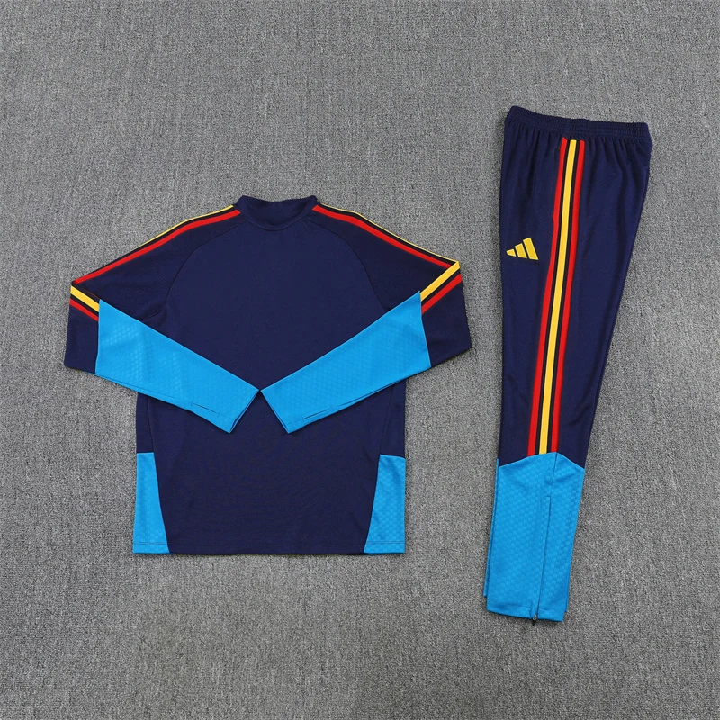 2026-27 Spain Royal Blue Half-Zip Training Jersey view 14