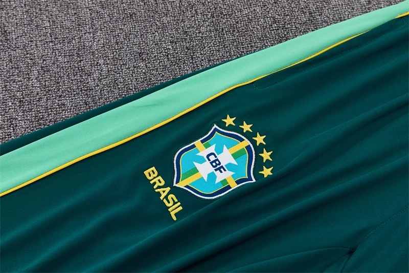 2026-27 Brazil Dark Green Half-Zip Training Jersey view 11