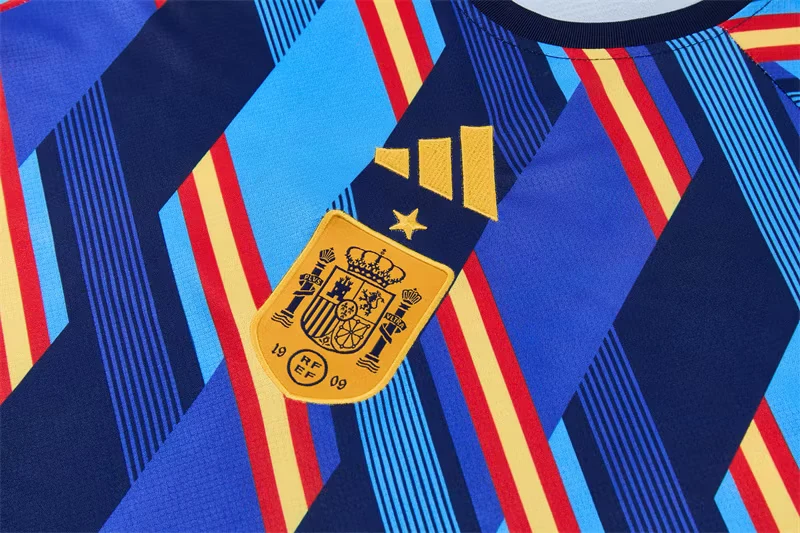 2026-27 Spain Royal Blue Short-Sleeve Training Jersey view 7