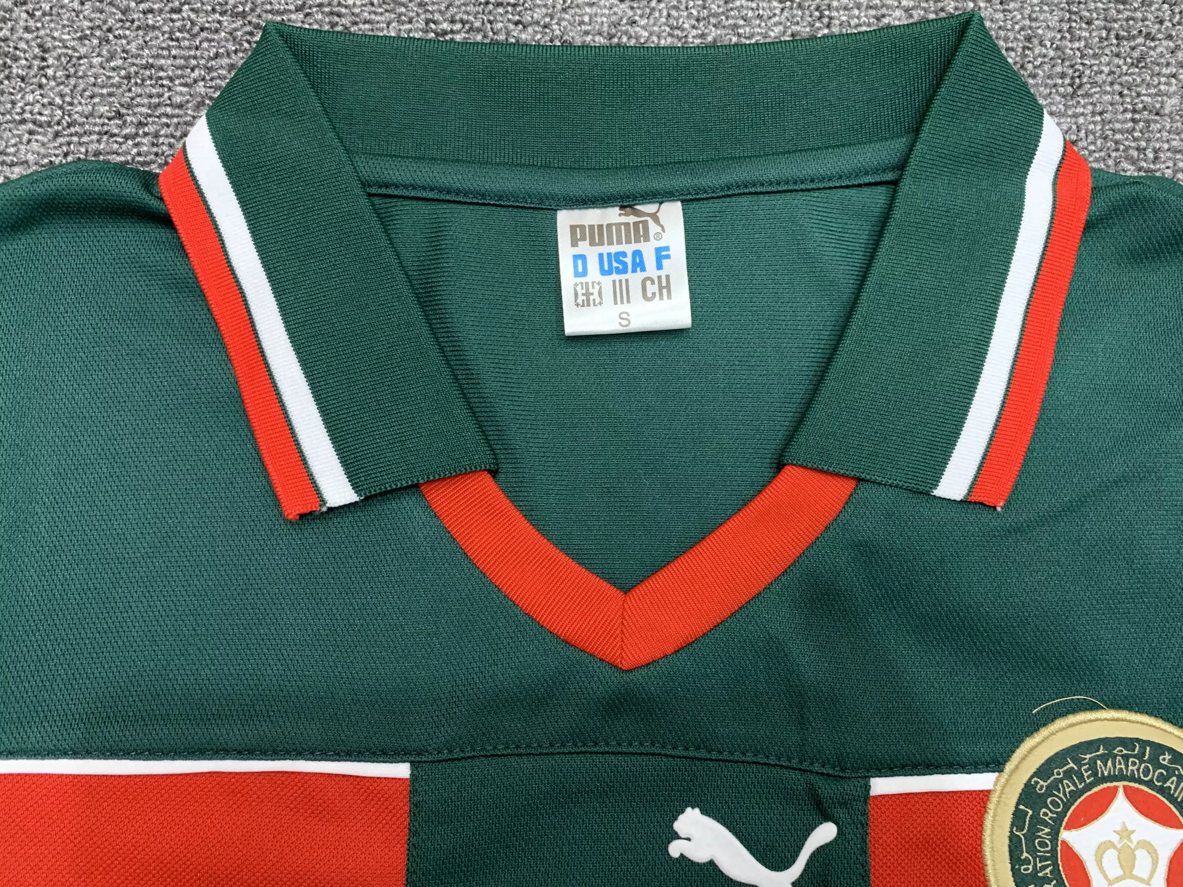 1998 Morocco Home Retro Jersey view 3