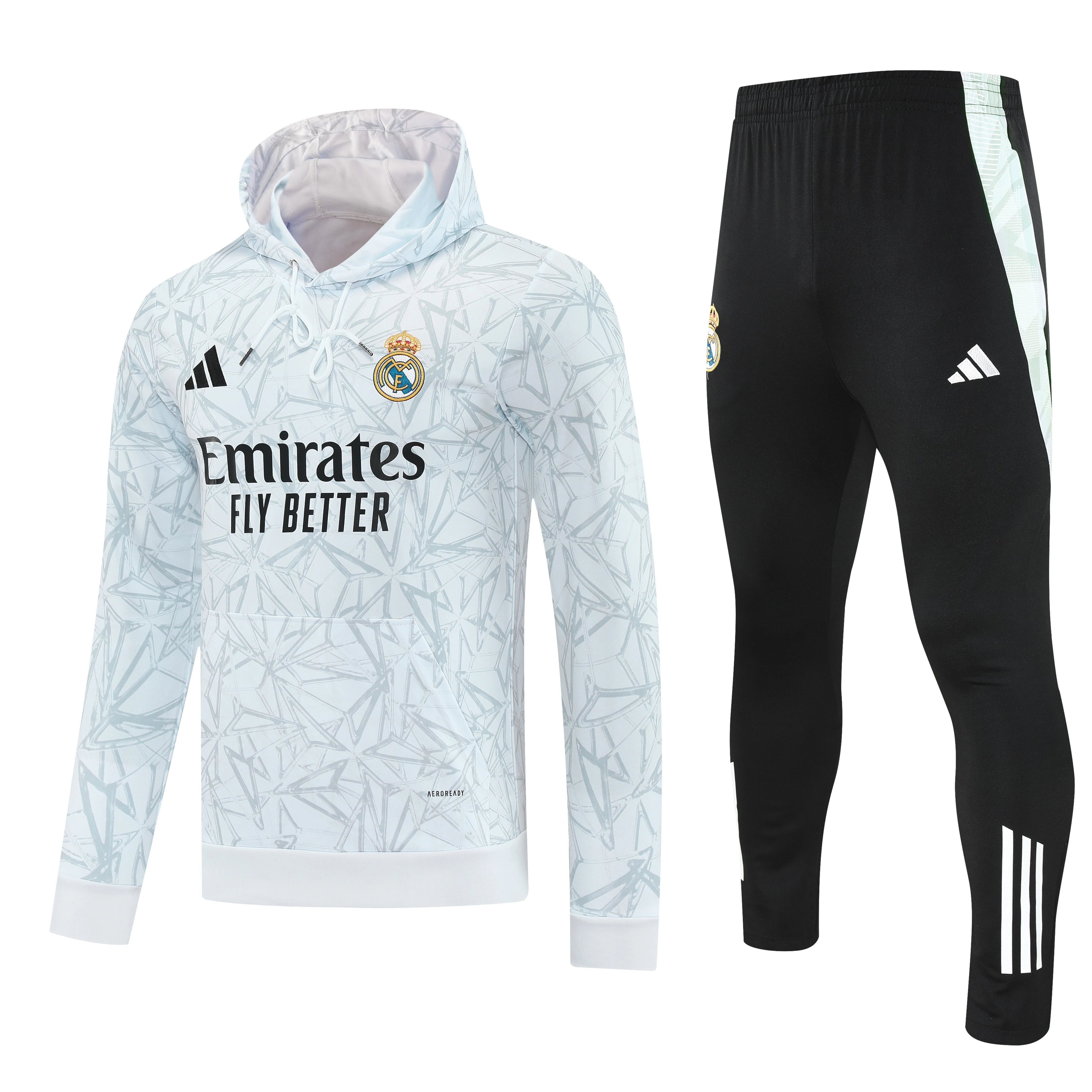 2025-26 Real Madrid Hooded Training Jersey view 3