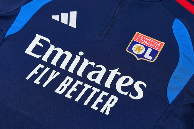 2026-27 Lyon Royal Blue Half-Zip Training Jersey view 14