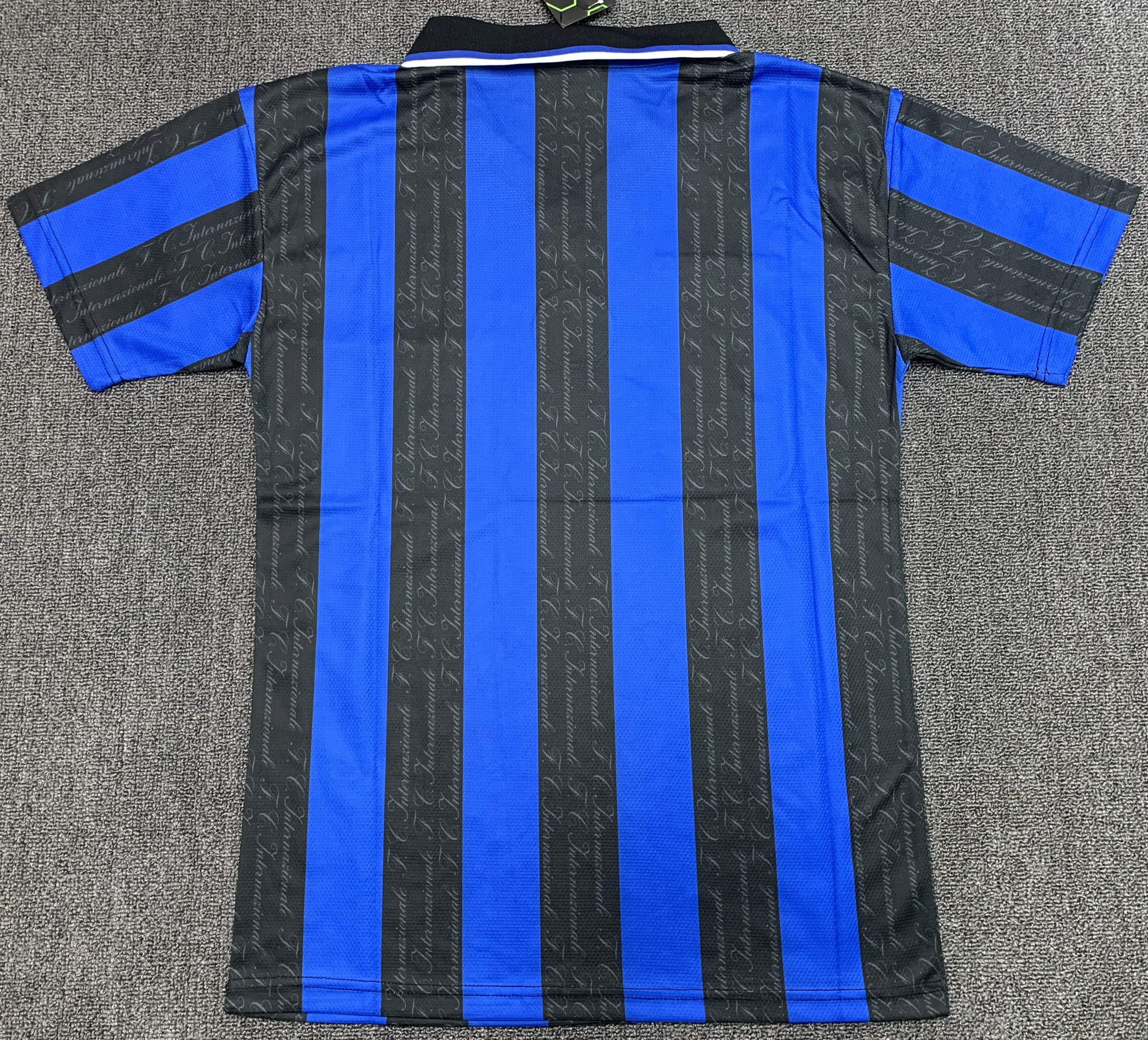 1997-98 Inter Milan home blue and black retro jersey view 2