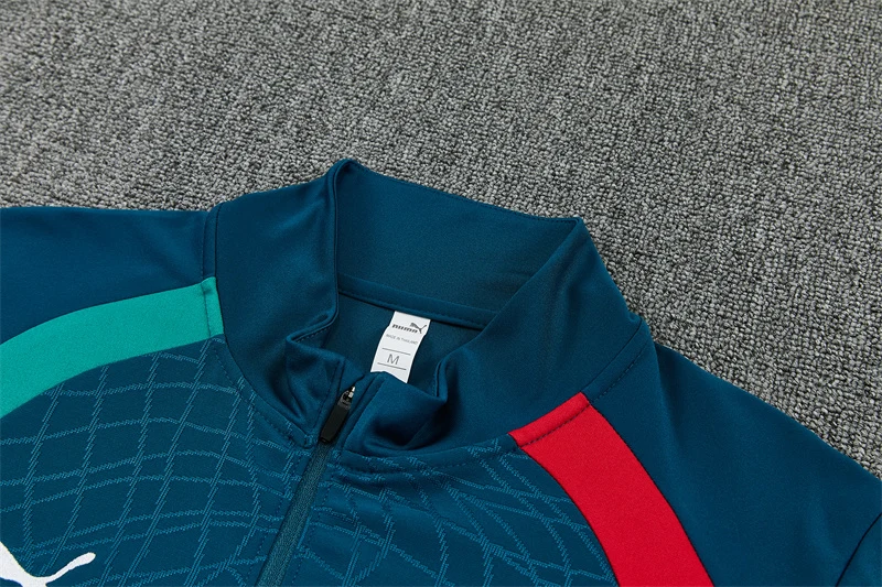 2026-27 Portugal Dark Green Half-Zip Training Top view 4