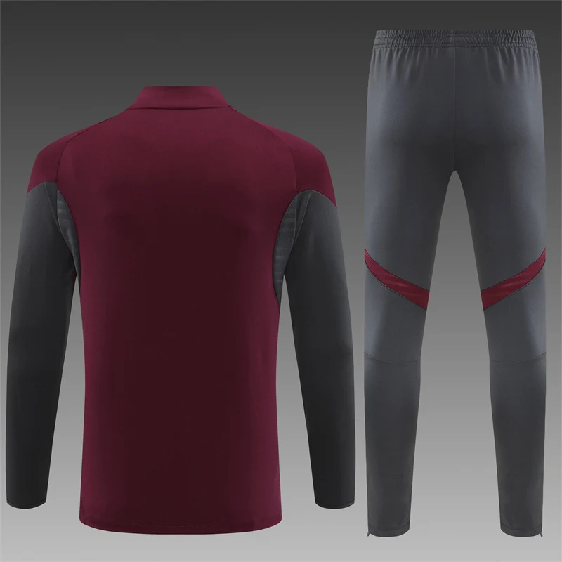 2025-26 Arsenal Red Half-Zip Training Jersey view 2