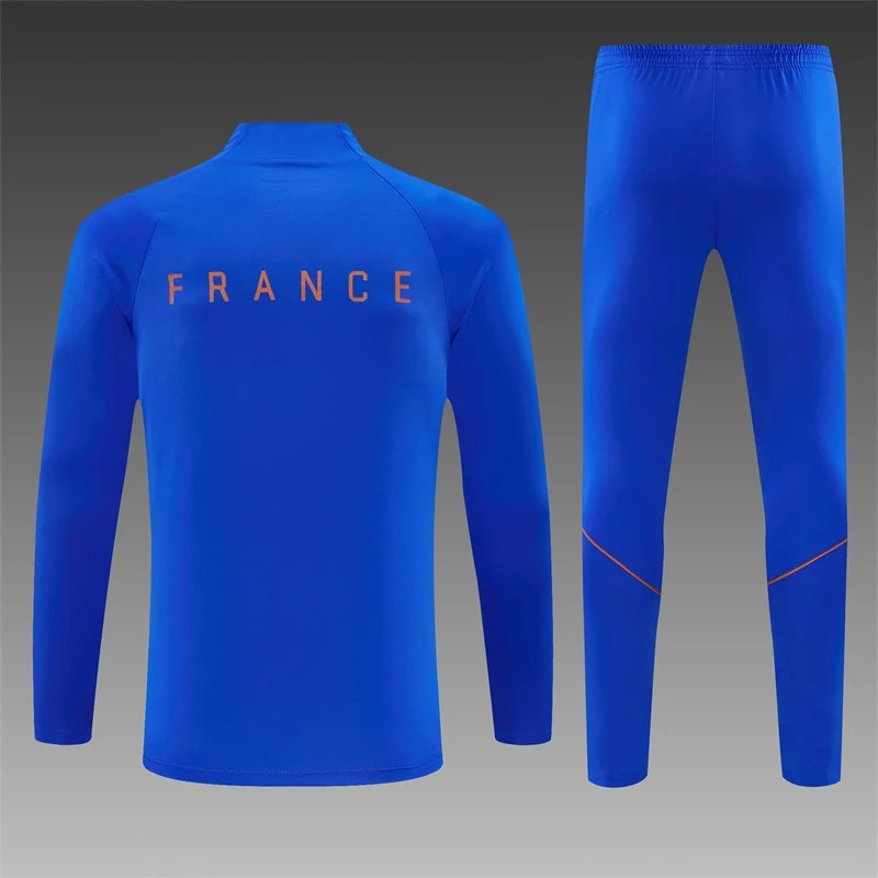 2026-27 France Blue Half-Zip Training Jersey view 2