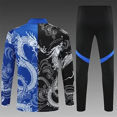 2025-26 Real Madrid Black and Blue Special Edition Half-Draw Training Jersey view 2
