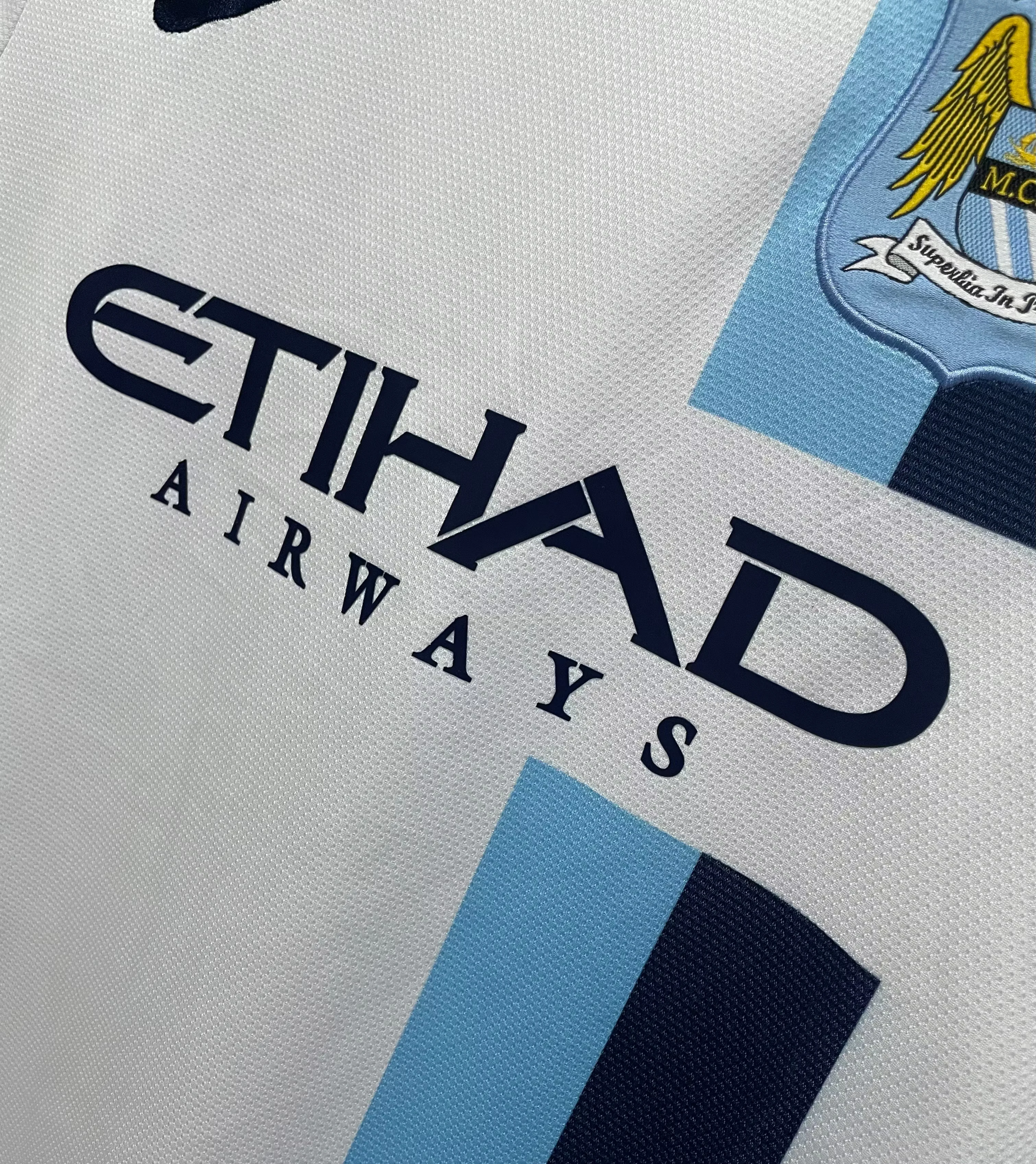 2013-14 Manchester City Second Away Retro Jersey view 5