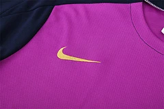 2025-26 Barcelona purple short-sleeved training jersey view 8