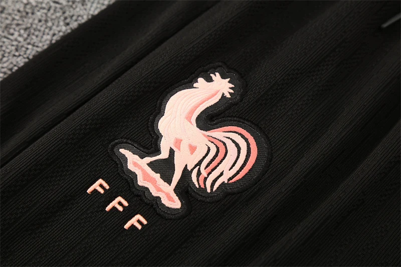 2025-26 France Black Half-Zip Training Jersey view 9