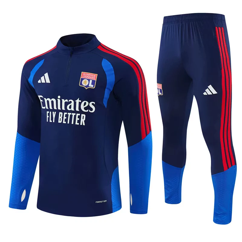 2026-27 Lyon Royal Blue Half-Zip Training Jersey view 21