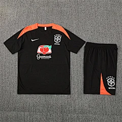 2025-26 Brazil Black Short Sleeve Training Jersey view 16