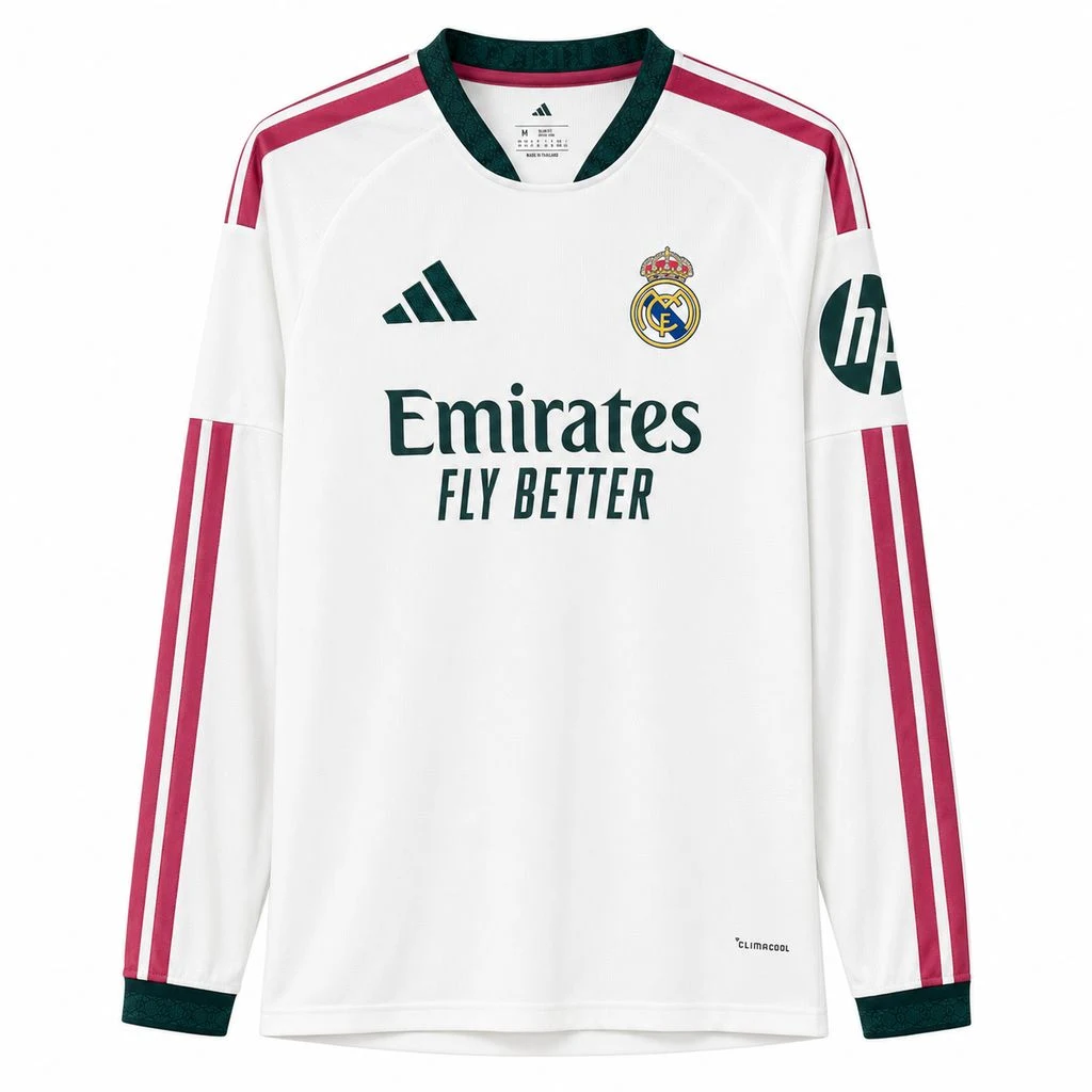 2026-27 Real Madrid Home Long-Sleeve Jersey - Fan Edition view 8