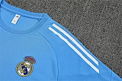 2025-26 Real Madrid light blue short-sleeved training jersey view 11