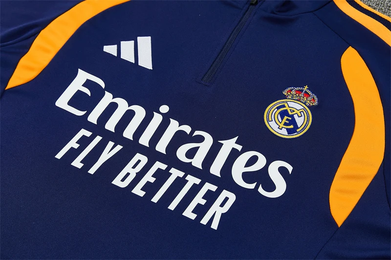 2026-27 Real Madrid Royal Blue Half-Zip Training Jersey view 12