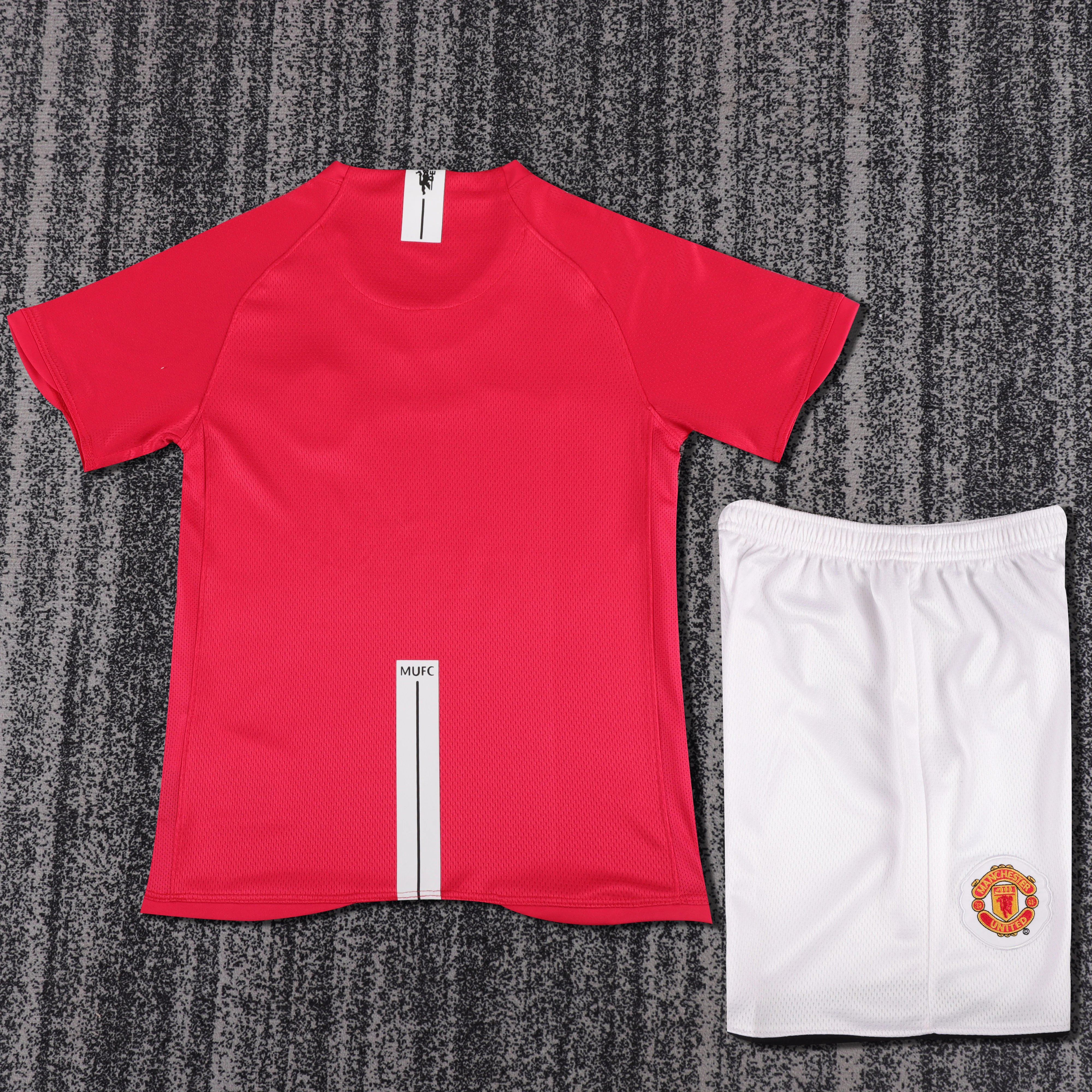 2007-08 Manchester United Home Champions League Edition Retro Shirt - Kids Size view 2