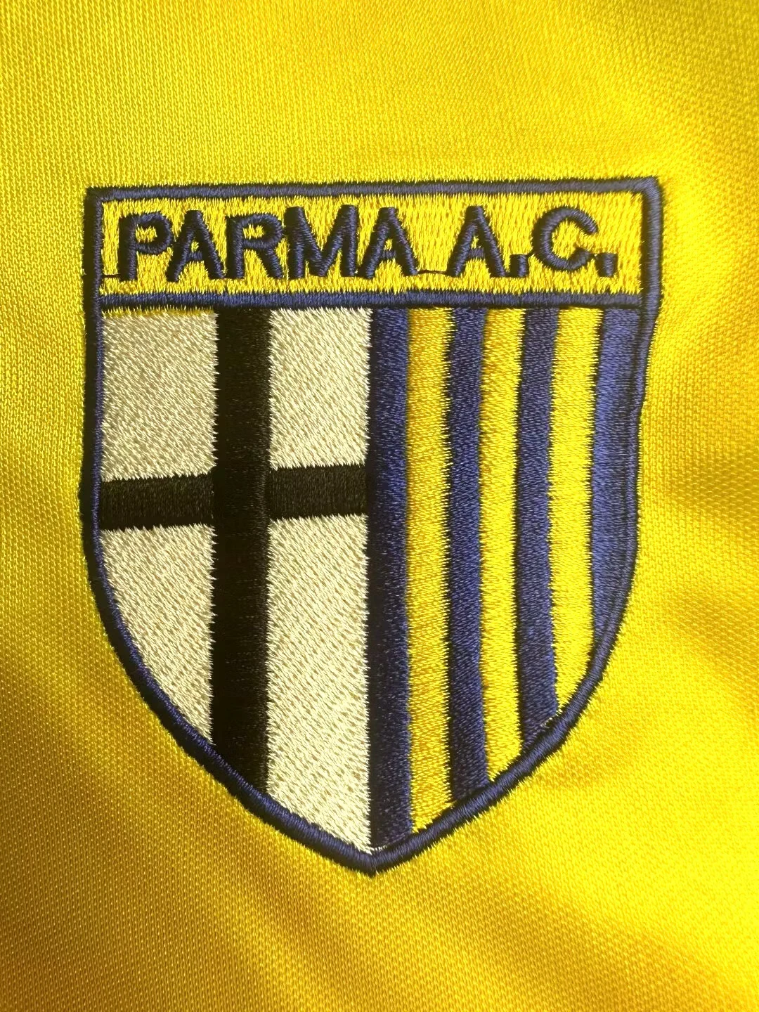 1995-97 Parma yellow retro jersey view 4