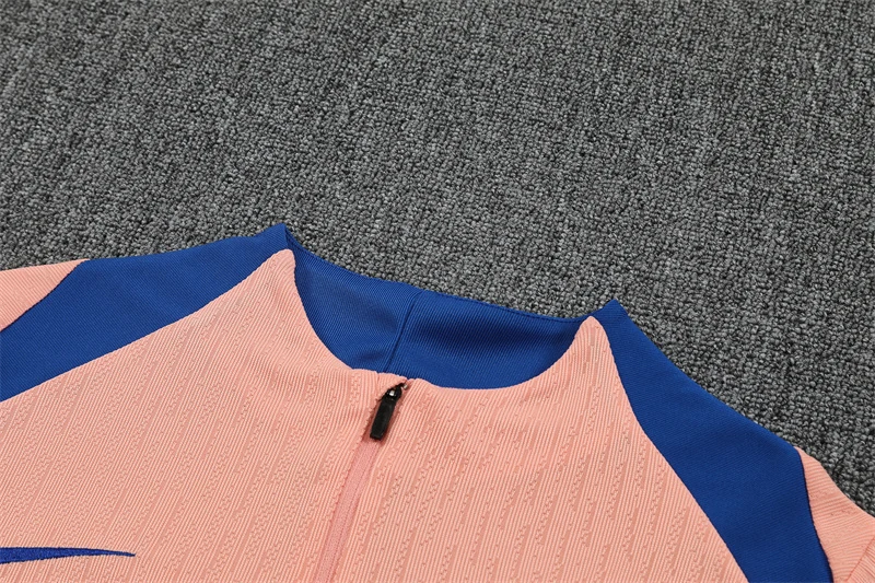 2025-26 France Light Pink Half-Zip Training Jersey view 5