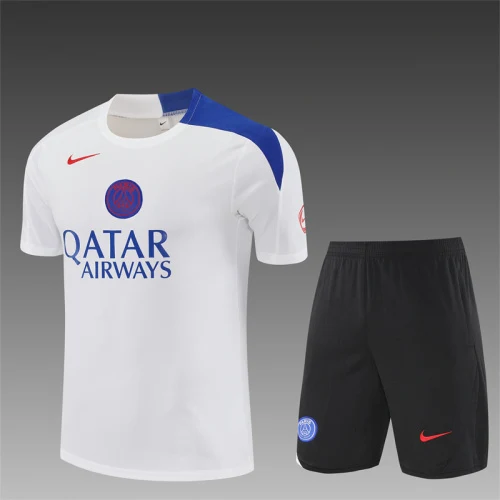 2025-26 Paris Saint-Germain White T90 Short Sleeve Training Jersey