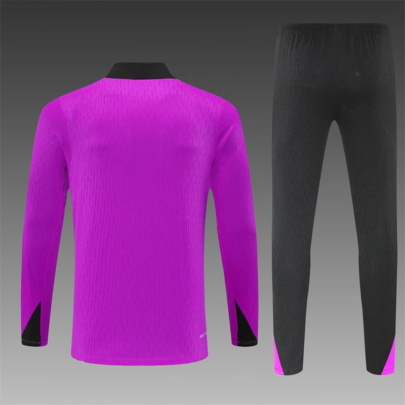 2025-26 England Purple Half-Zip Training Jersey view 2