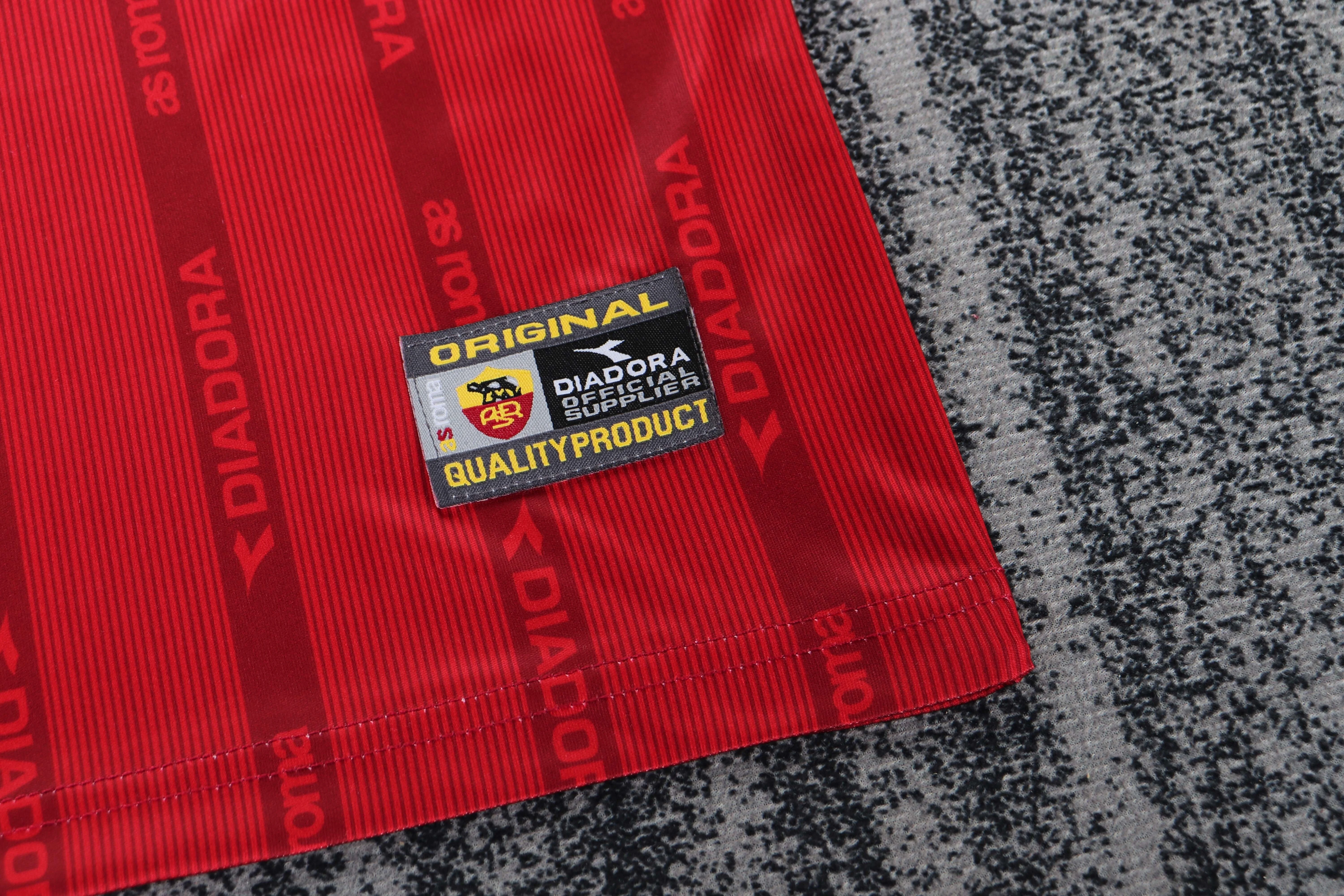 1999-00 Roma Home Retro Jersey - Children's Size view 8