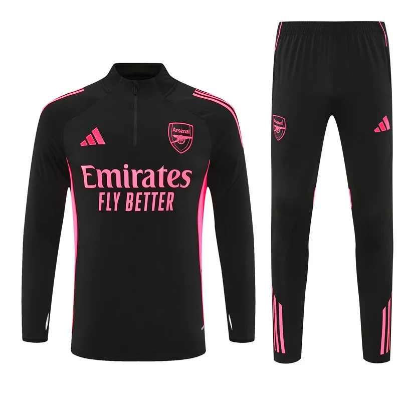 2025-26 Arsenal Black Half-Zip Training Kit view 15