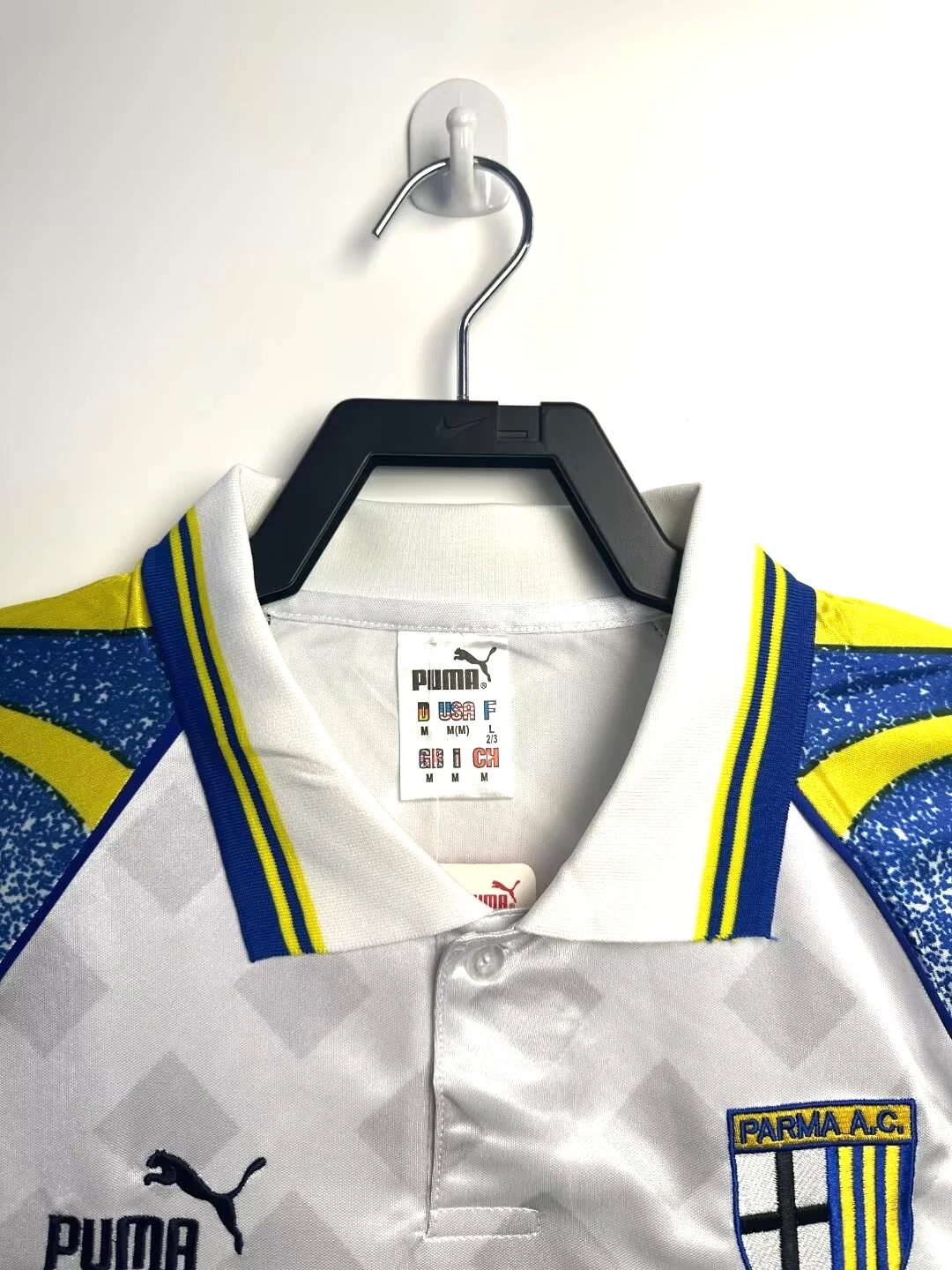 1995-97 Parma White Retro Jersey view 4
