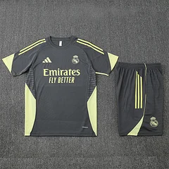 2025-26 Real Madrid dark grey short-sleeved training jersey view 18